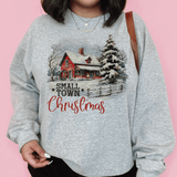 Small Town Christmas Winter Scene Sweatshirt