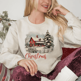 Small Town Christmas Winter Scene Sweatshirt