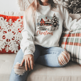 Small Town Christmas Winter Scene Sweatshirt
