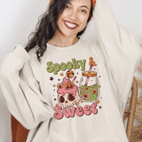 Spooky and Sweet Skeleton Mug Sweatshirt