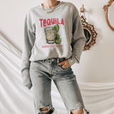 Humorous 'Tequila: Cheaper Than Therapy' Sweatshirt