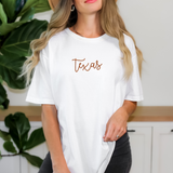 Embroidered Texas Comfort Colors T Shirt