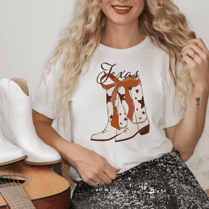 Coquette Inspired Austin Western Boots T Shirt