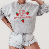 Good Vibes and Strawberries Sweatshirt