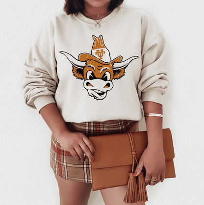 Bevo Blast from the Past Vintage UT Austin Sweatshirt