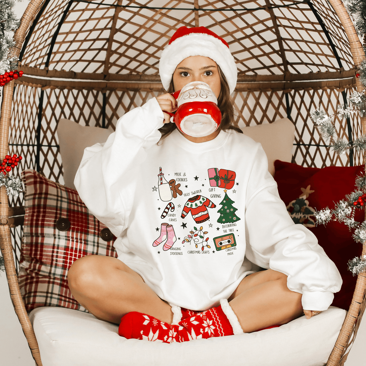 Christmas Traditions Illustrated Sweatshirt