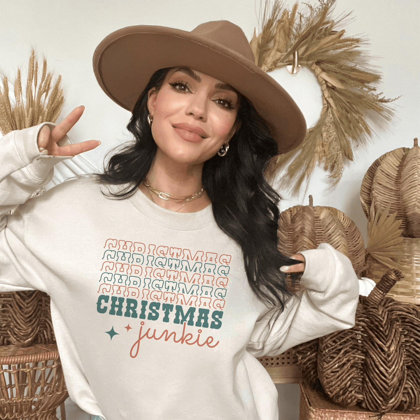 Holiday Enthusiast Christmas Junkie Sweatshirt