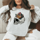 Festive Christmas Skull Sweatshirt