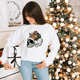 Festive Christmas Skull Sweatshirt