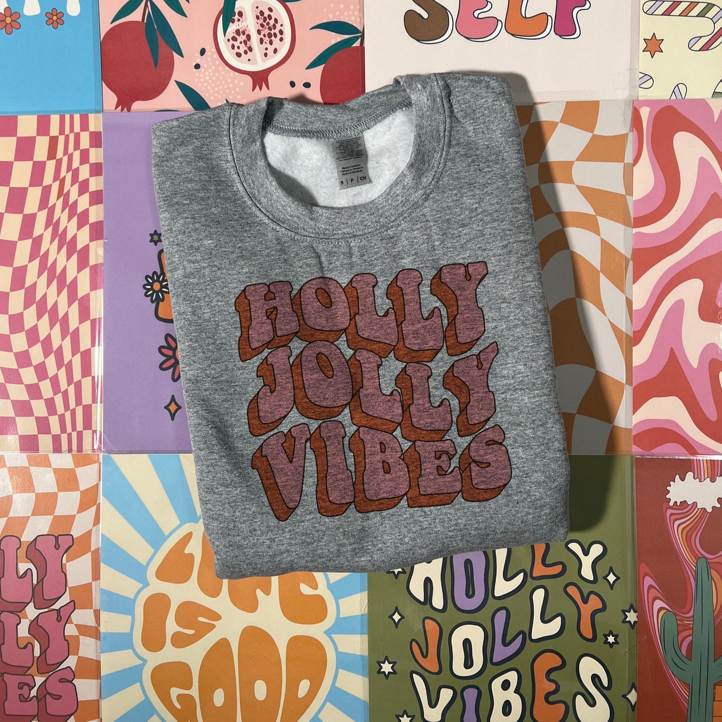 Block Holly Jolly Vibes Sweatshirt