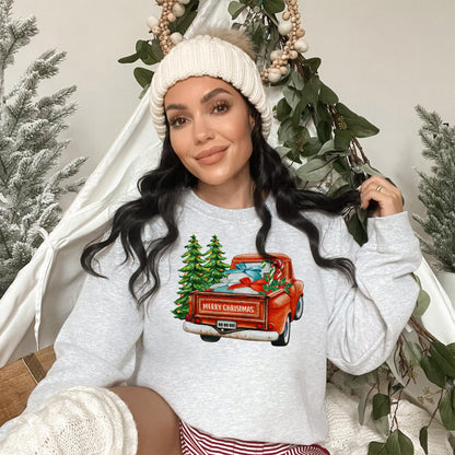 Christmas Holiday Truck Sweatshirt