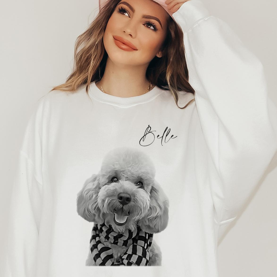 Custom Pet Portrait Sweatshirt