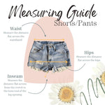 Custom Wrangler high waisted denim cutoff shorts in size 16