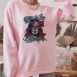 Floral Woman Skull Dia de los Muertos