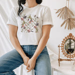 Floral beauty graphic tee