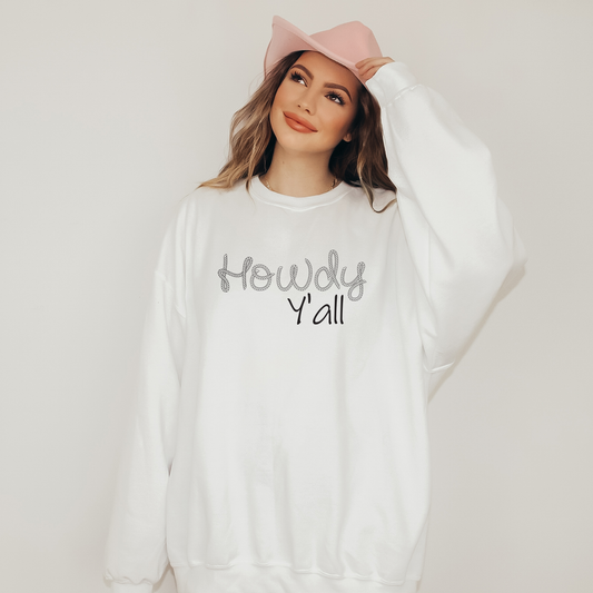 Howdy Y'all Rope Sweatshirt