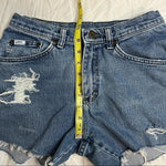 Lee distressed high waisted Cutoffs. Size 26