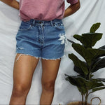 Lee distressed high waisted Cutoffs. Size 26