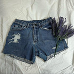 Lee distressed high waisted Cutoffs. Size 26