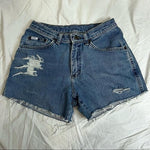 Lee distressed high waisted Cutoffs. Size 26