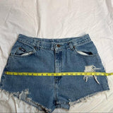 Lee distressed high waisted Cutoffs. Size 30