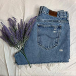 Lee distressed high waisted Cutoffs. Size 30