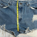 Lee distressed high waisted Cutoffs. Size 30