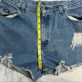 Lee distressed high waisted Cutoffs. Size 30