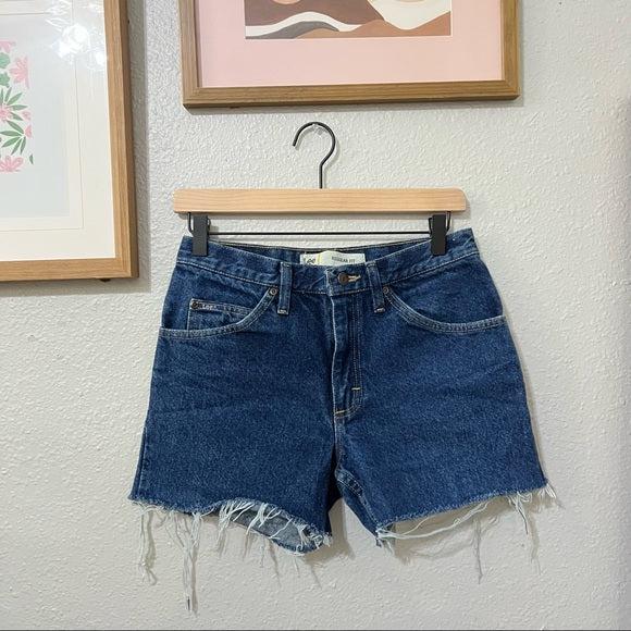 Lee high waisted denim cutoff shorts in size 27
