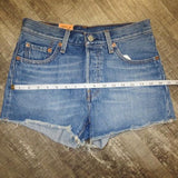 Levi's denim cut off shorts size 25
