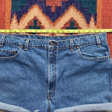 Levi's distressed high waisted Cutoffs Size 22