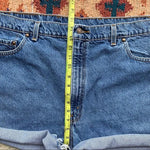 Levi's distressed high waisted Cutoffs Size 22