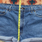Levi's distressed high waisted Cutoffs Size 22