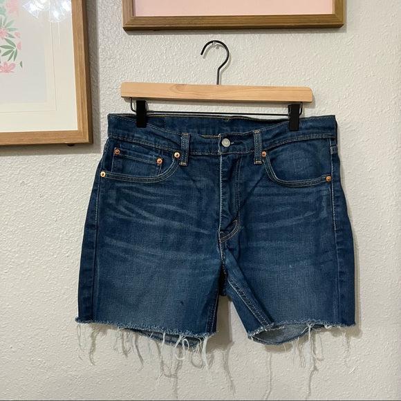 Levi's distressed high waisted cutoff shorts size 32