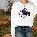 Purple Halloween Witches Night