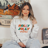 Retro Holly Jolly Vibes Sweatshirt