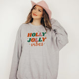 Retro Holly Jolly Vibes Sweatshirt