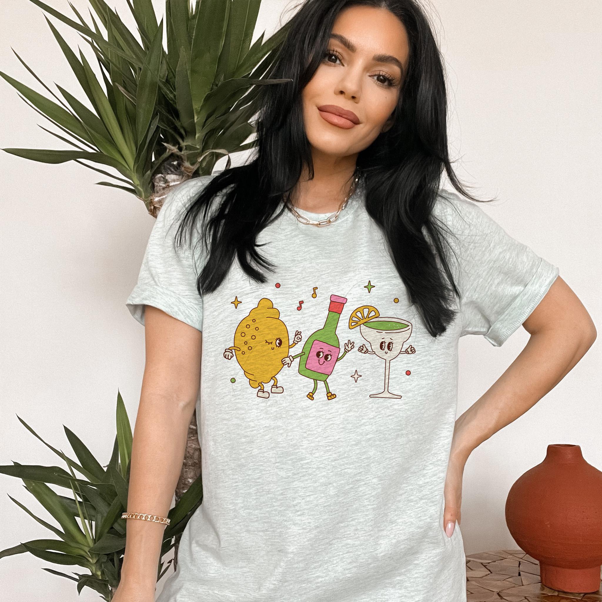 Retro Margarita Ingredients T Shirt