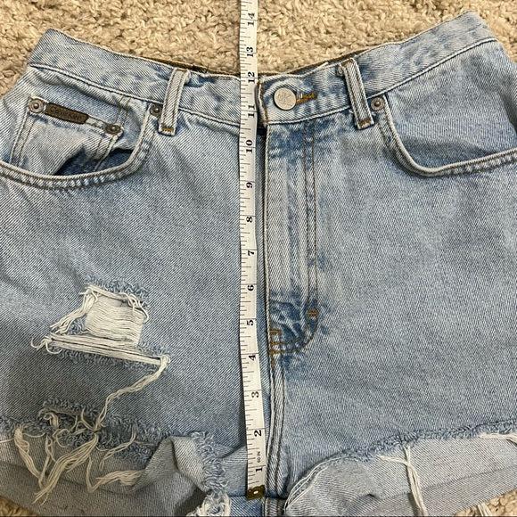 Vintage Calvin Klein distressed High waisted shorts size 25
