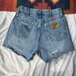 Wrangler High waisted denim Cutoffs. Waist Size 27