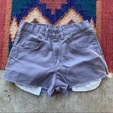 Wrangler Lilac lavender high waisted cutoffs 26