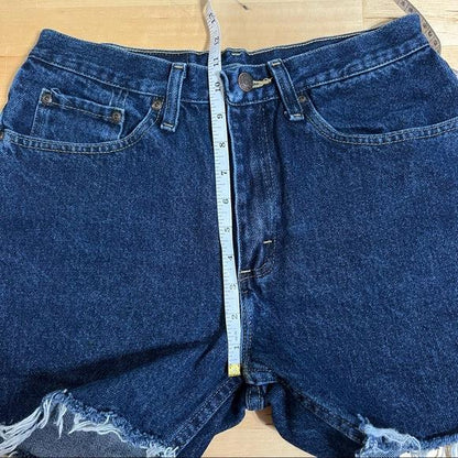 Wrangler dark wash cutoff shorts size 28