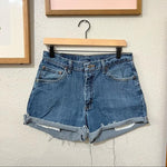 Wrangler high waisted denim cutoff shorts in size 30
