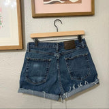 Wrangler high waisted denim cutoff shorts in size 30