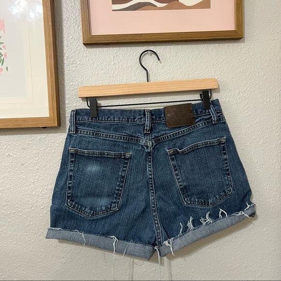 Wrangler high waisted denim cutoff shorts in size 30