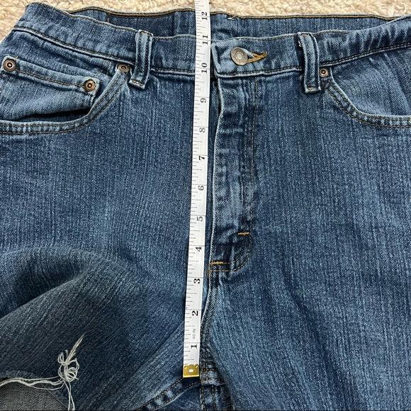 Wrangler high waisted denim cutoff shorts in size 30