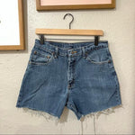 Wrangler high waisted denim cutoff shorts in size 30