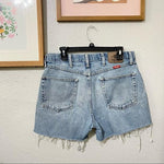Wrangler high waisted light wash denim cutoffs size 33